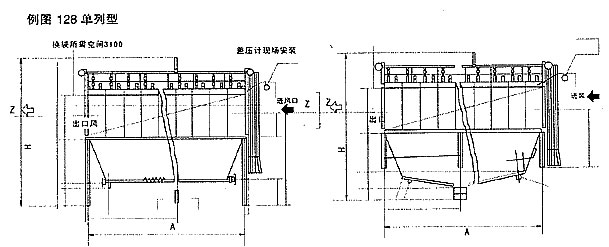 128型氣箱式脈沖袋收塵器 128型氣箱式脈沖袋收塵器