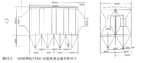 寬間距靜電除塵器外形尺寸 寬間距靜電除塵器外形尺寸