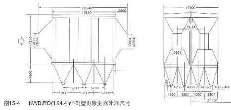 電除塵器外形尺寸 電除塵器外形尺寸