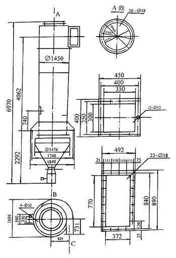 HX-1410旋風除塵器 HX-1410旋風除塵器